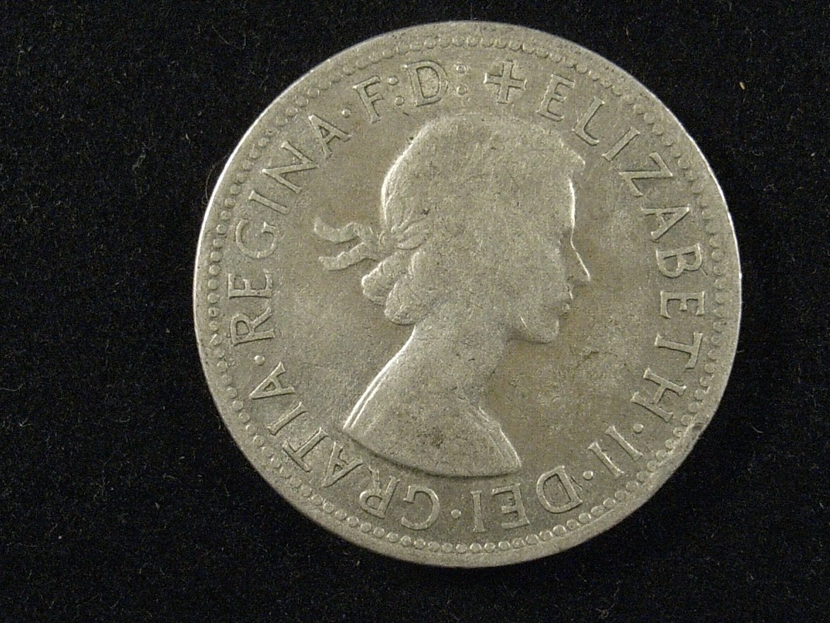 1961 Florin Obverse in F
