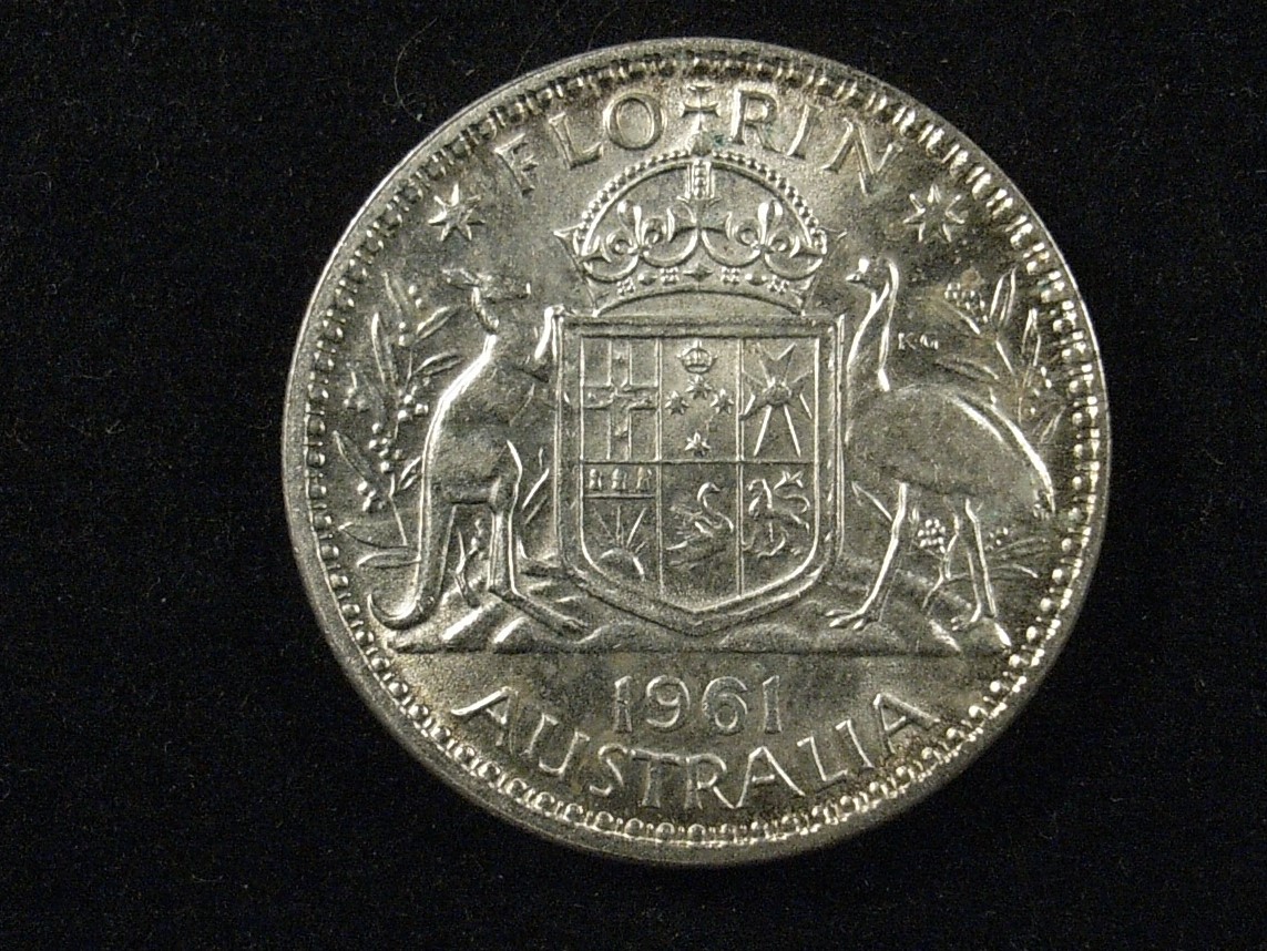 1961 Florin Reverse in Unc