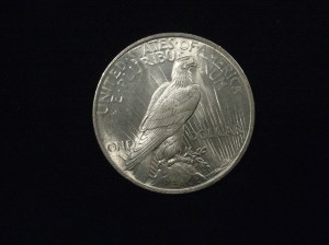 US 1923 Peace Dollar Reverse