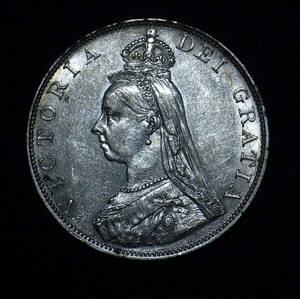 UK 1887 Double Florin obv