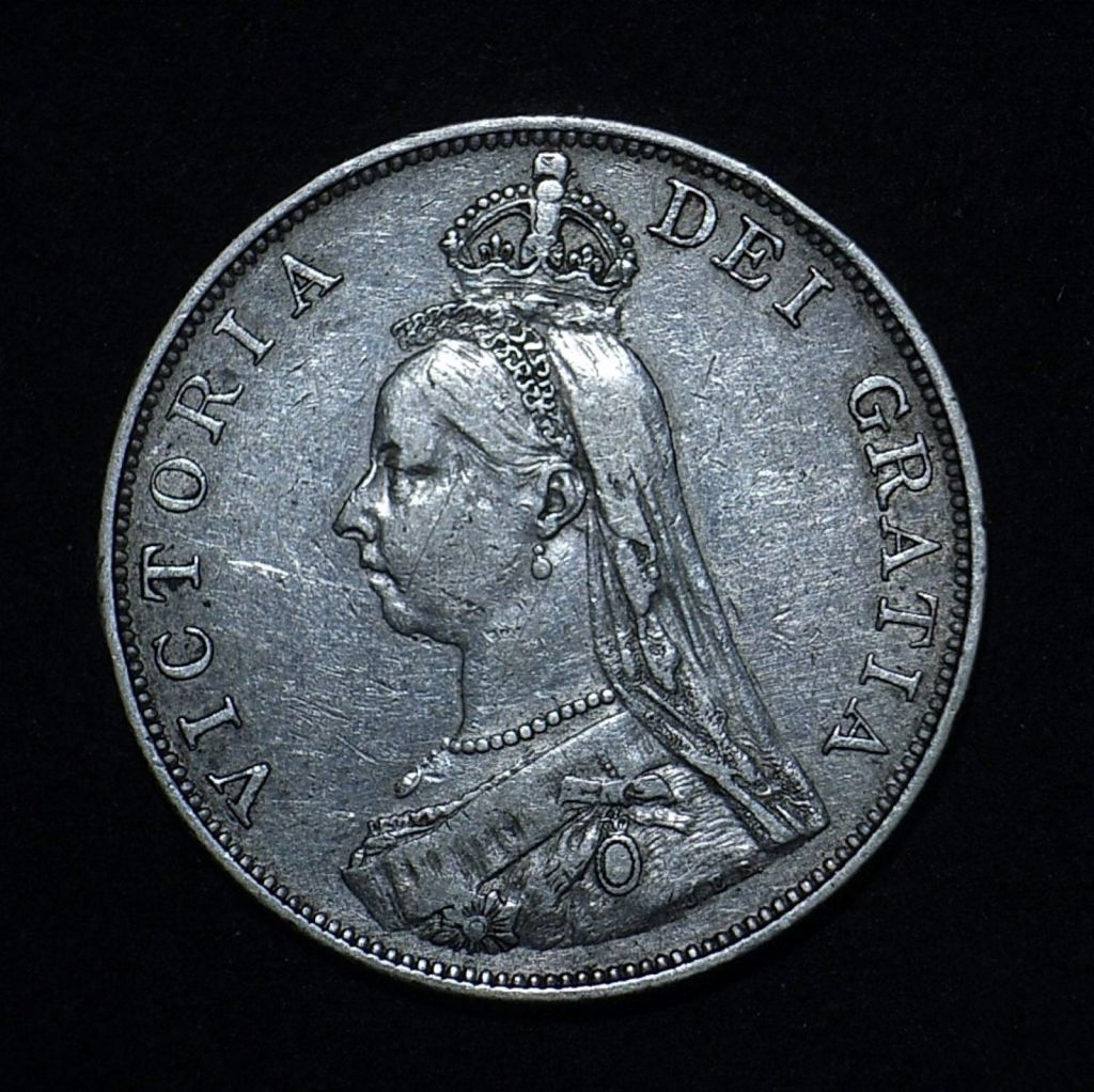 UK 1888 Double Florin obv