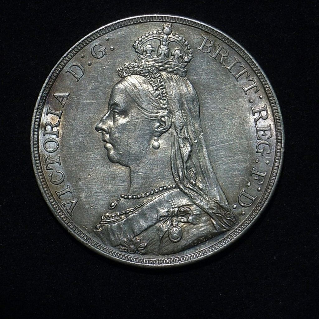 UK Crown QV 1890 obv