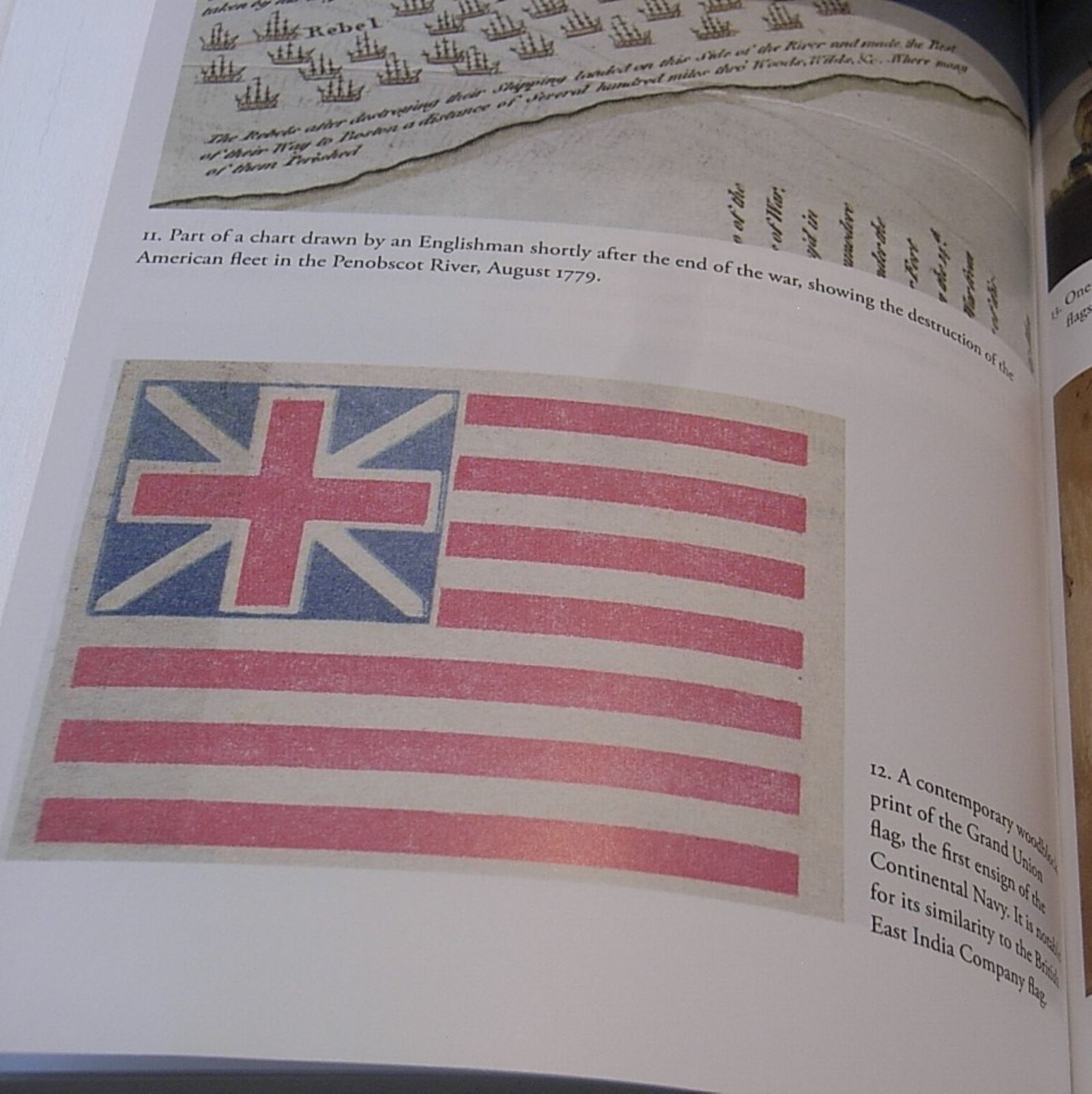 American Grand Union flag illustration from S Willis' book