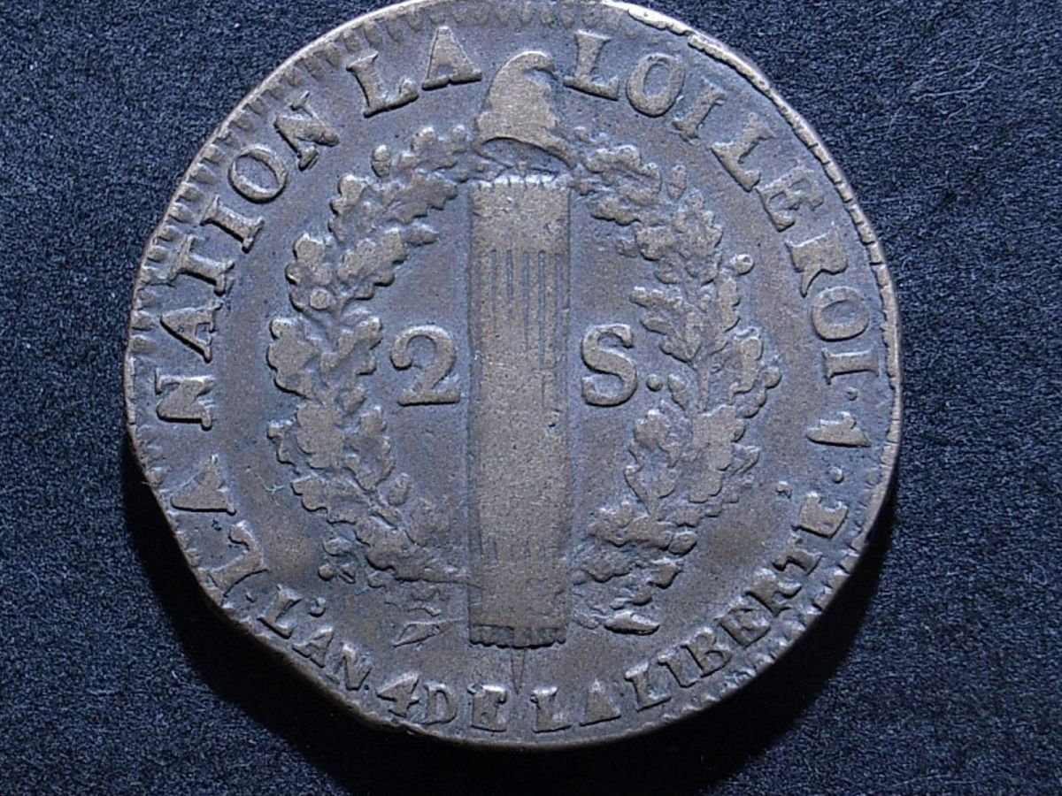 Age of Empire – France 2 Sous 1792 W, KM&nbsp;#603