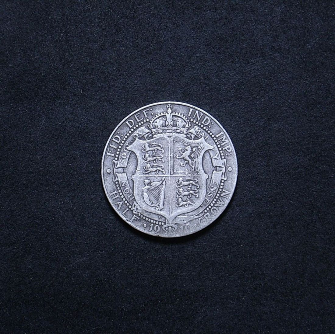 UK Half Crown 1910 reverse showing overall appearance