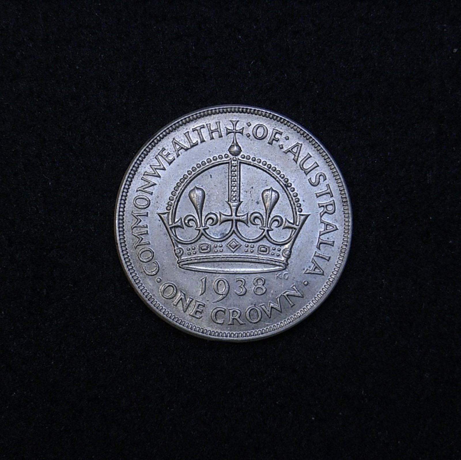 Aus Crown 1938 reverse showing overall appearance