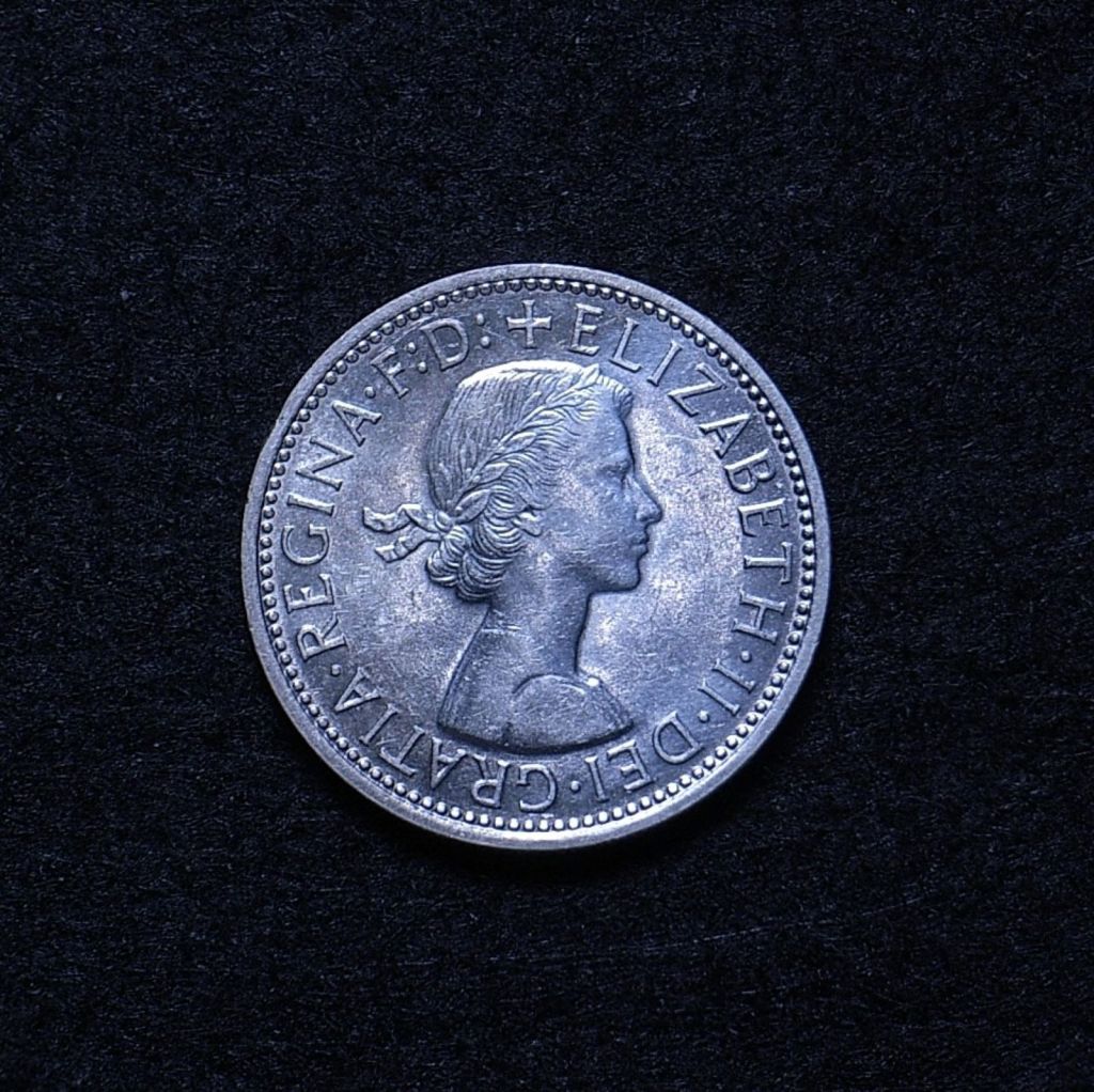 Aus Florin 1956 obverse