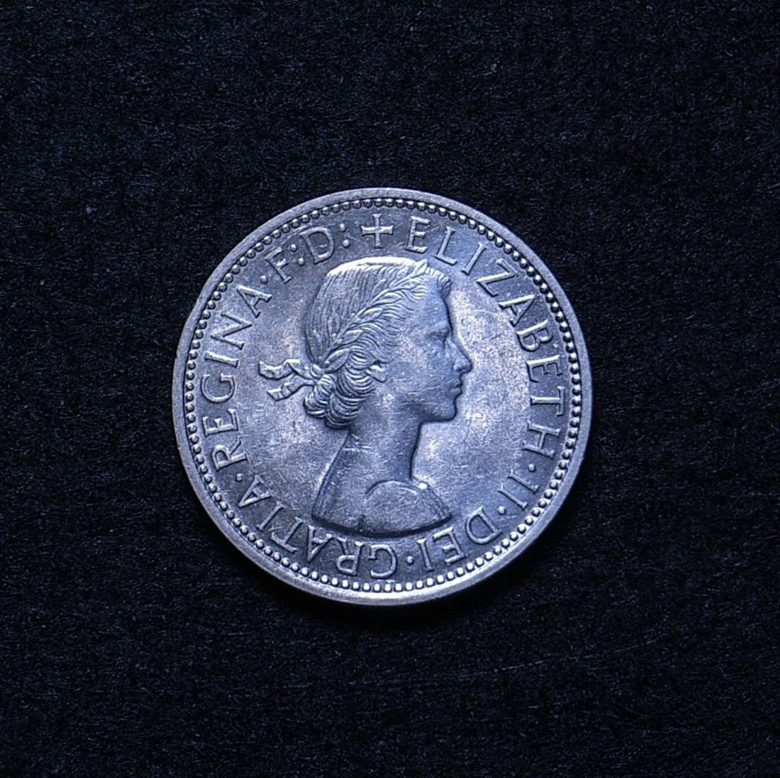Aus Florin 1956 obverse