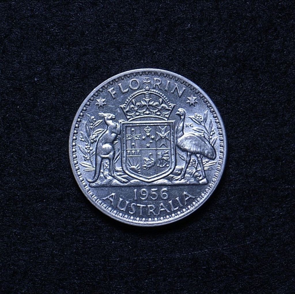 Aus Florin 1956 reverse