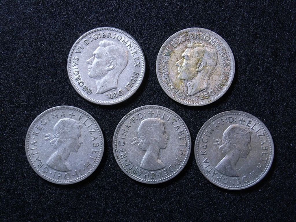 Close up Aus Shillings 50s obverse