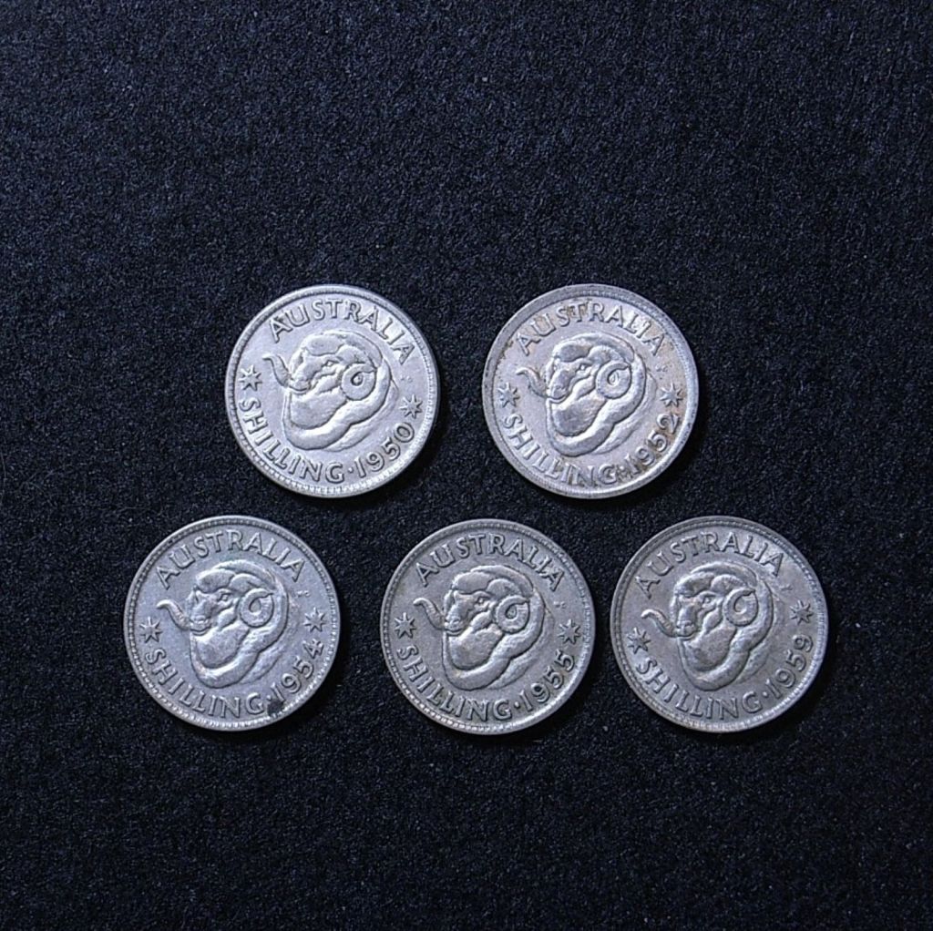 Aus Shillings 50s reverse