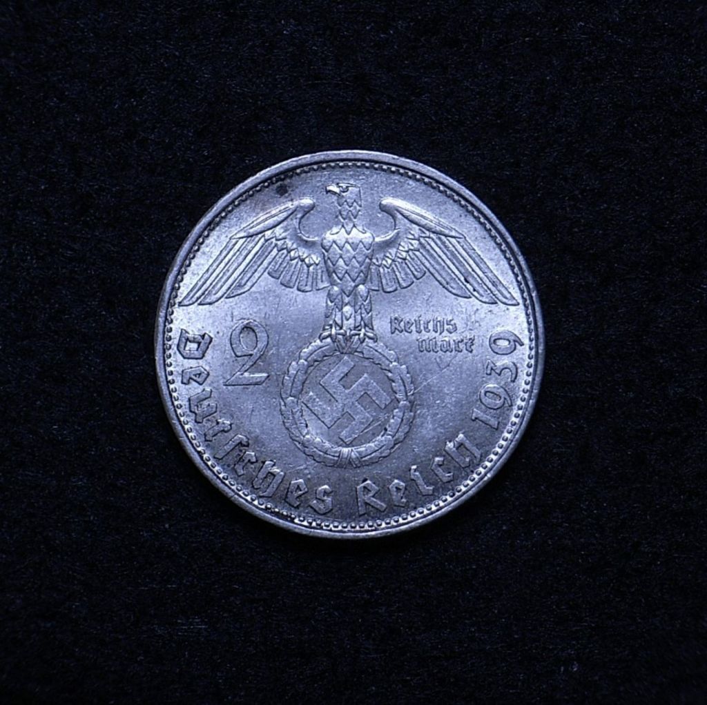 Germany 2 Reichsmarks 1939 reverse