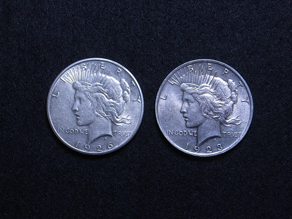 US Peace Dollars obverse 2