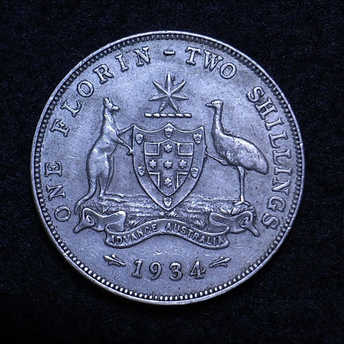 Australia KGV florins…the reverse