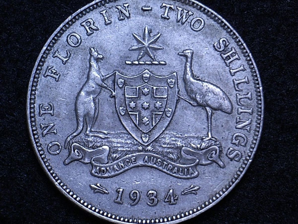 Australia KGV florins…the reverse