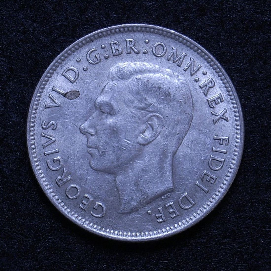 Close up Aus Florin 1952 obverse