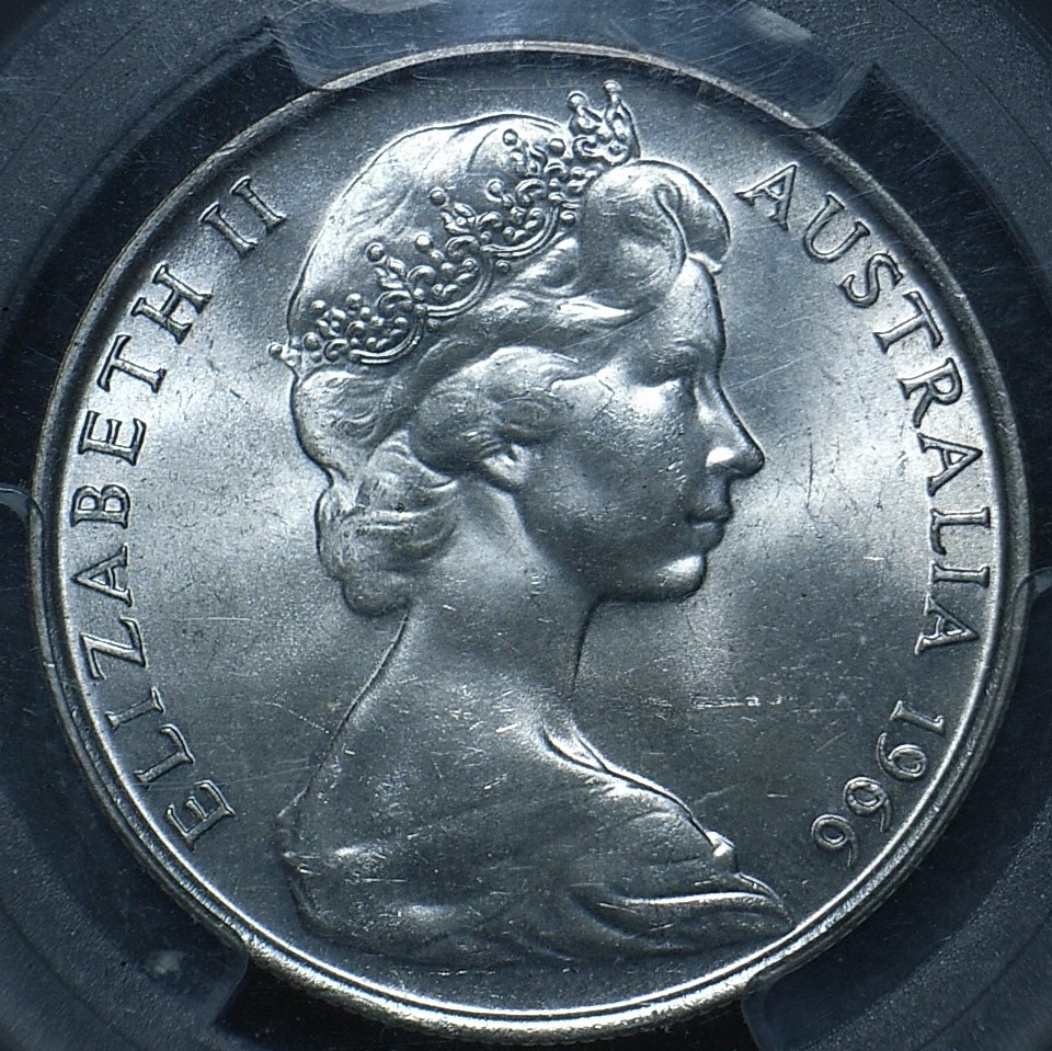 Close up aus-50-cent-1966-obv