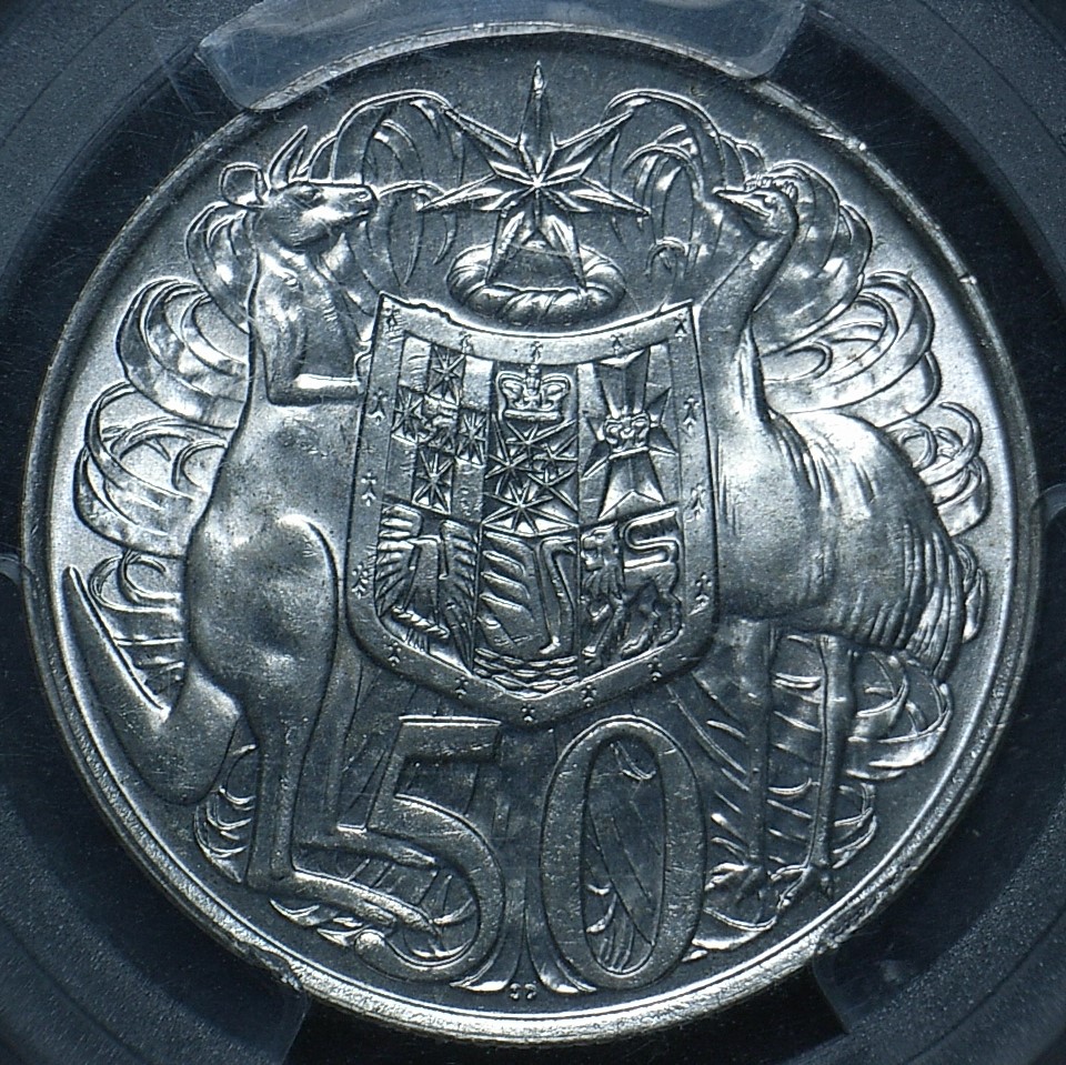 Close up aus-50-cent-1966-rev