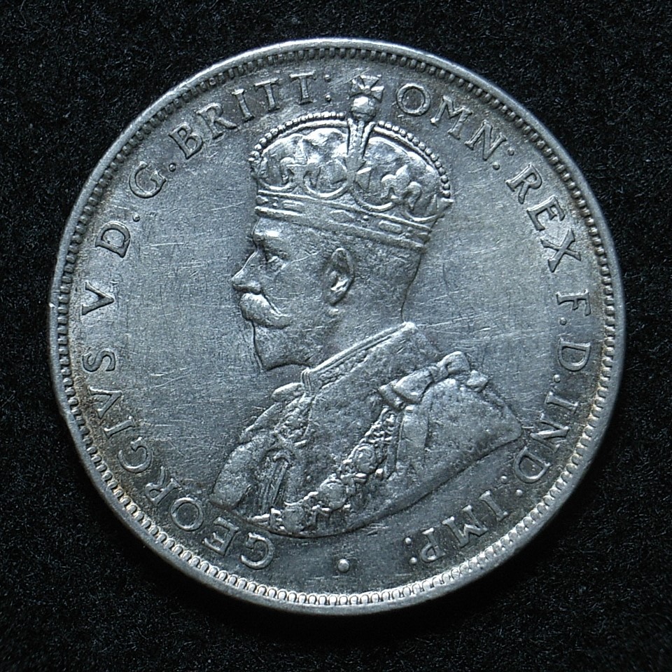 Close up Aus Florin 1919m obverse