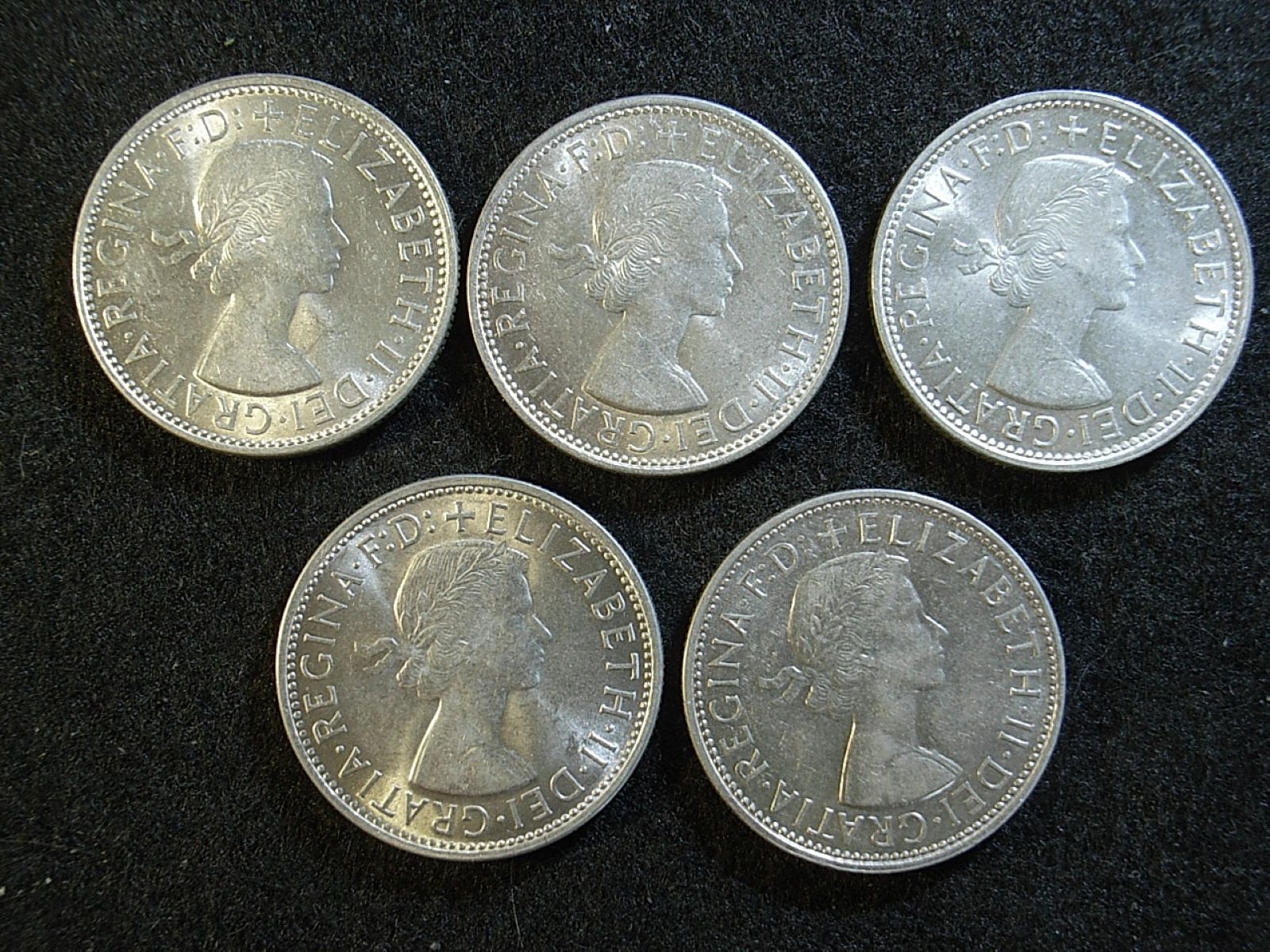 Close up Aus Florin QEII x5 obverse