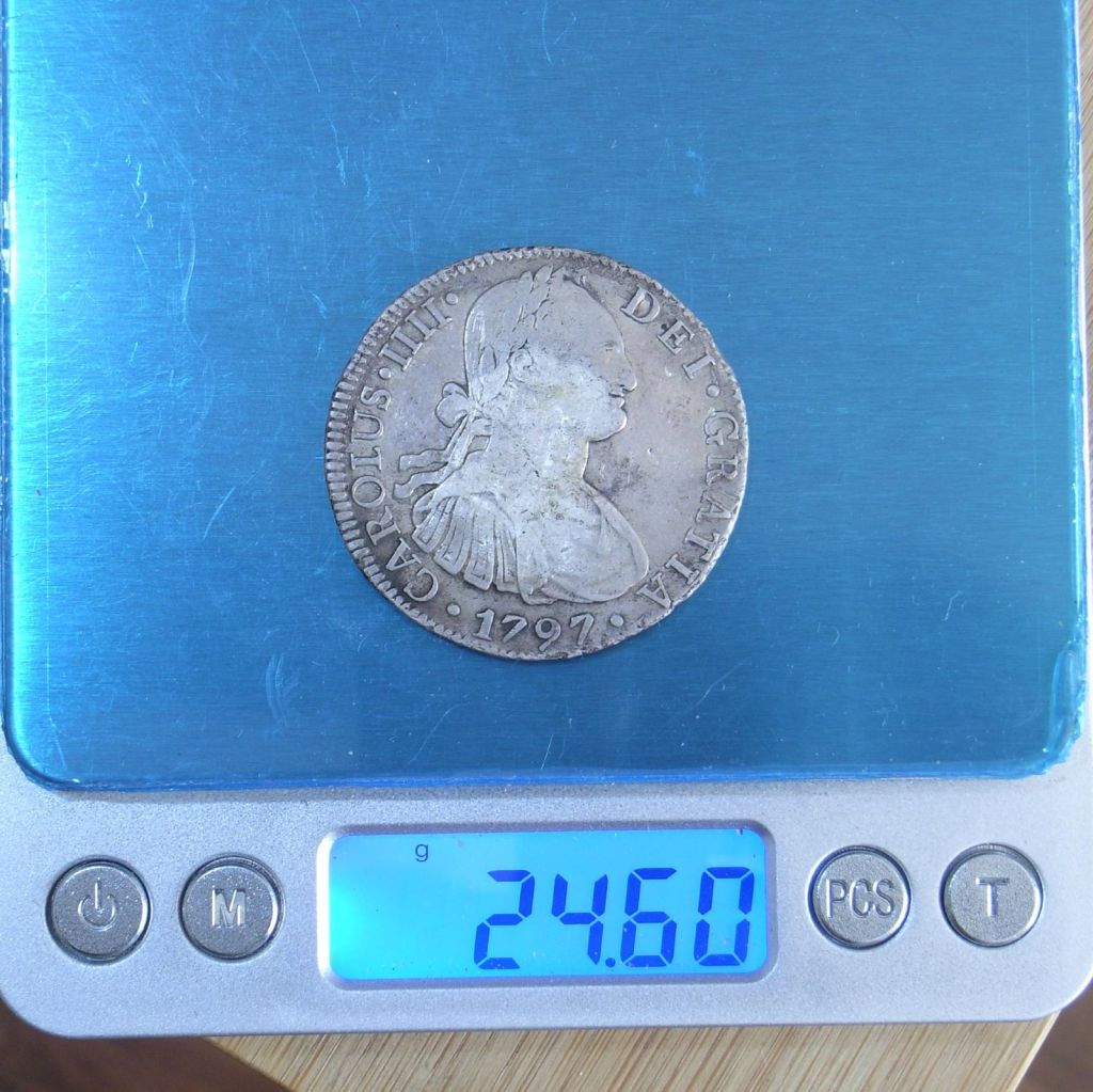 genuine 8 Reales Mexico 1797 weight