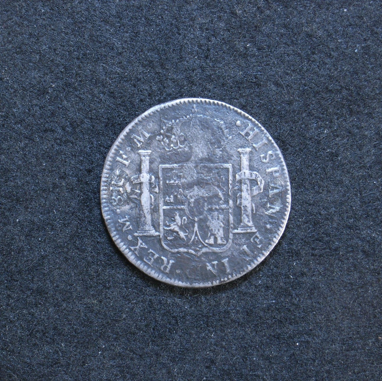 fake spanish 8 Reales reverse