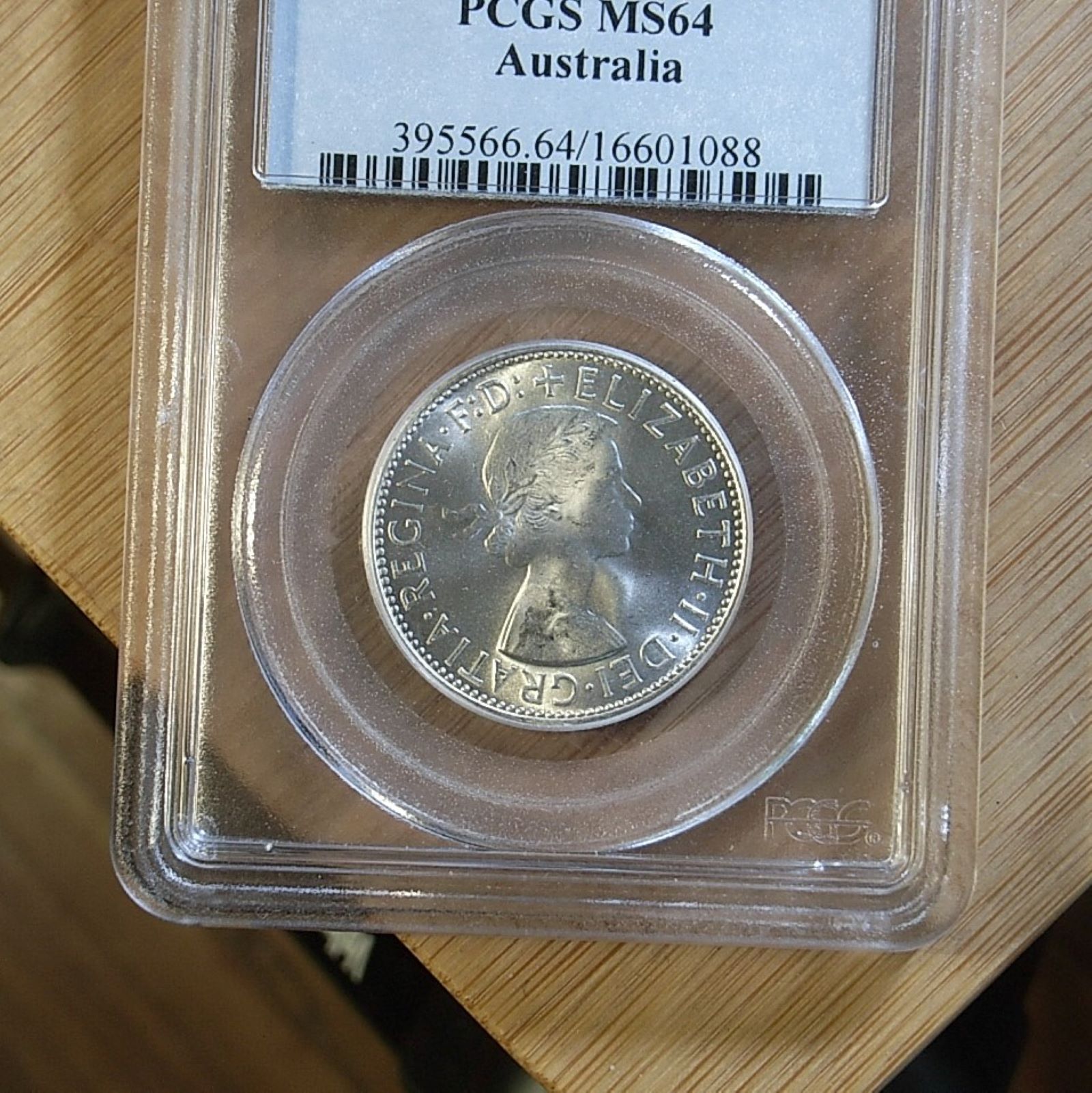 Aus Florin 1962 MS64 obverse