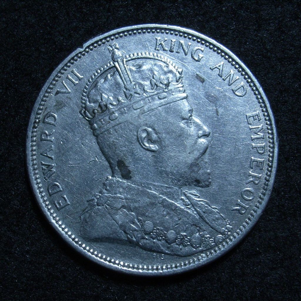 Straits Settlements Dollar 1904 obv
